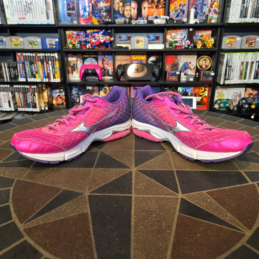 Mizuno Wave Rider 19 Women's US Shoes Size 7.5 Pink Purple Good Shape