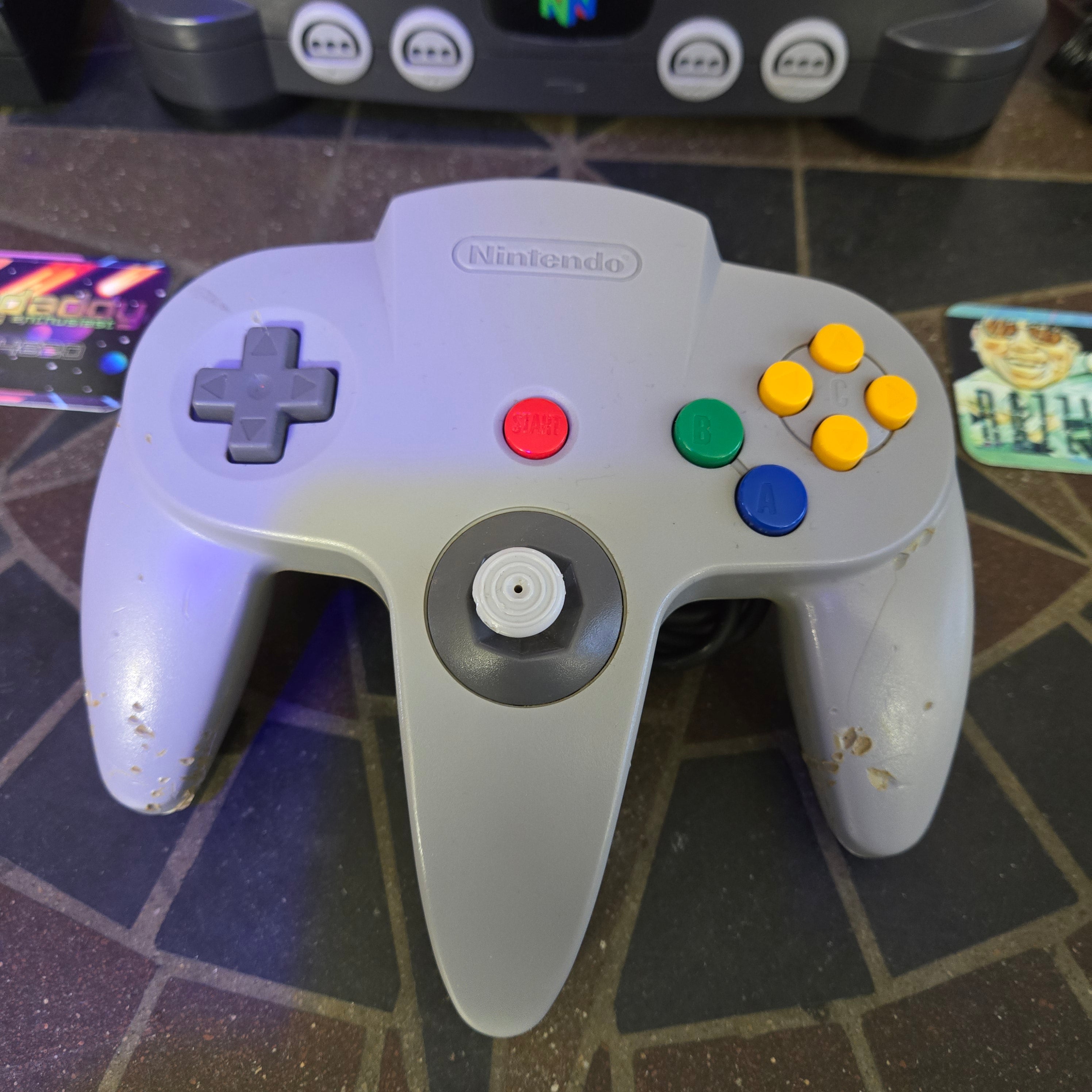 Nintendo 64 N64 Console, Official Controller, Jumper Pak & Cords CLEANED TESTED3