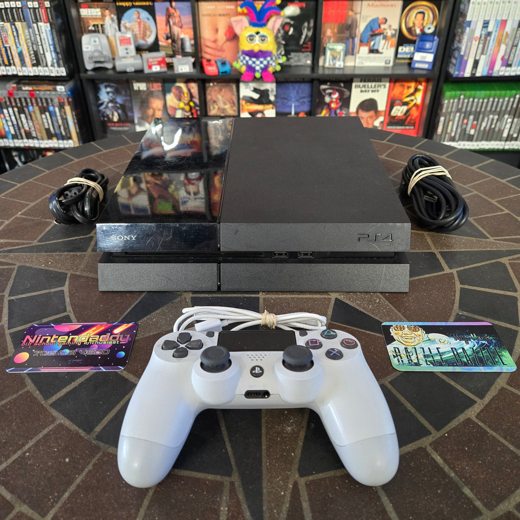 Sony PlayStation 4 PS4 Console 500GB CUH1001A, Controller & Cords TESTED & RESET