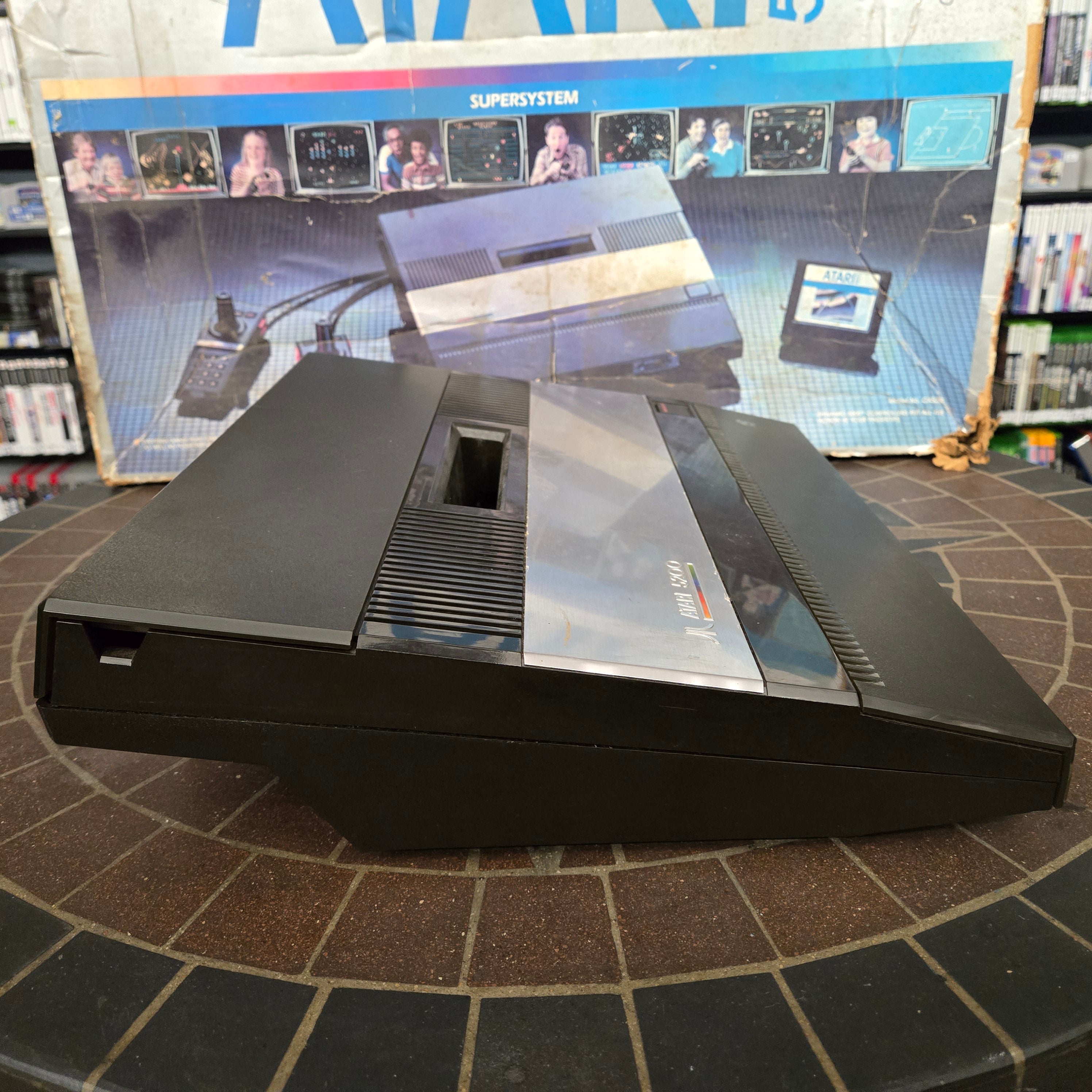 Atari 5200 Console, Controllers, Power Cord, TV Adapter, Pac-Man & Original Box!