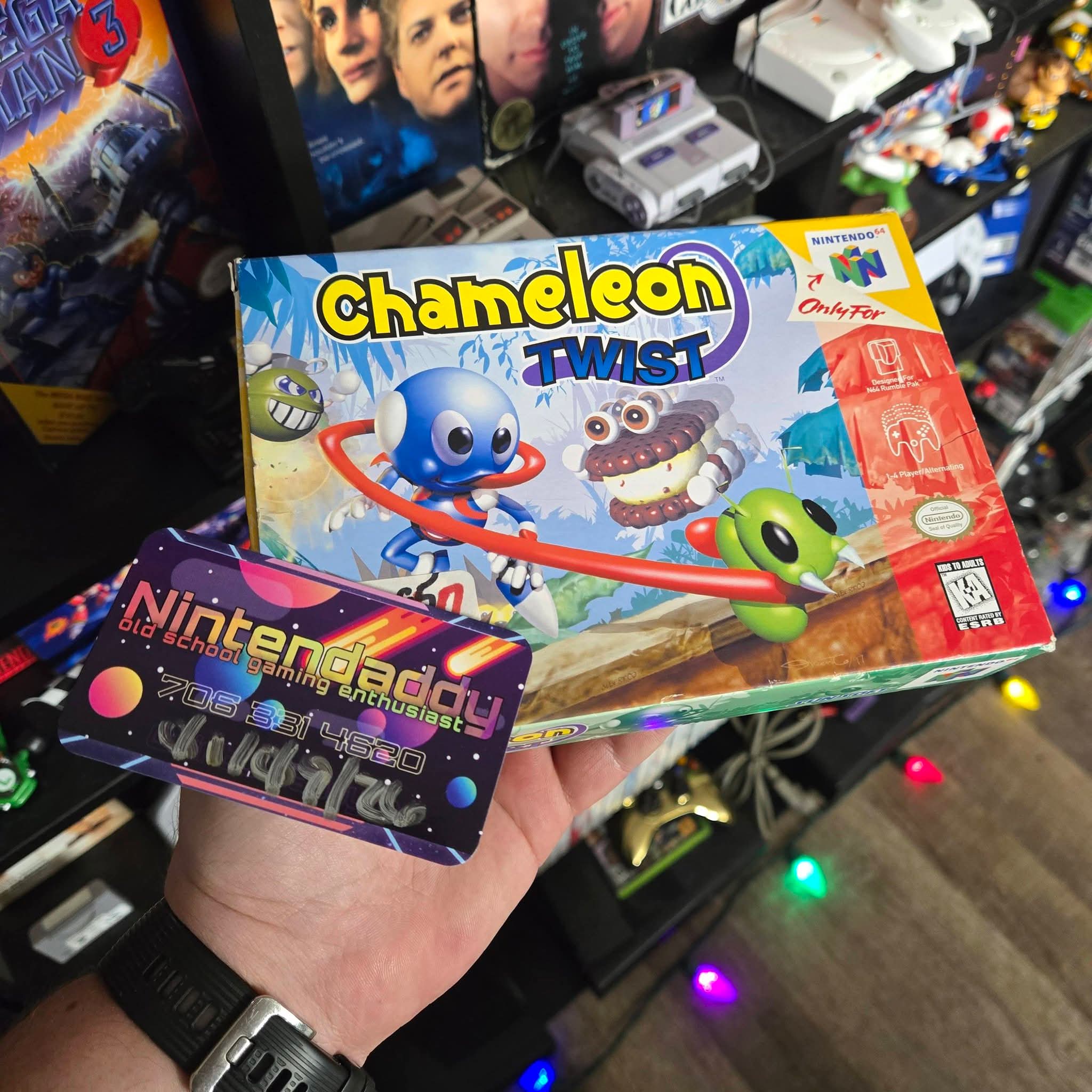 Chameleon Twist N64 Complete CIB Box Manual Authentic Nintendo 64 🦎