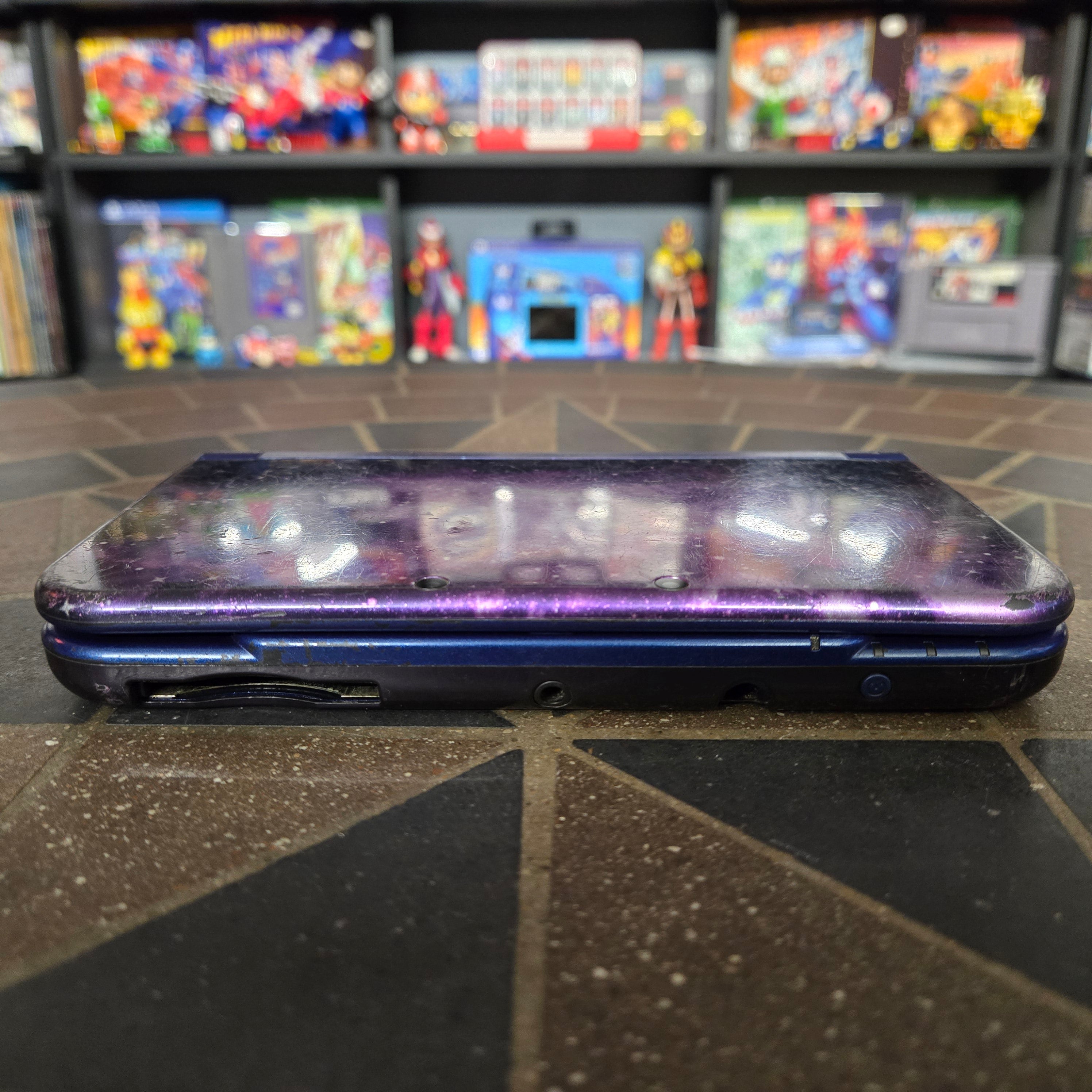 Nintendo "New" 3DS XL Galaxy 4GB Handheld Console Cleaned & Tested - Rough Shape