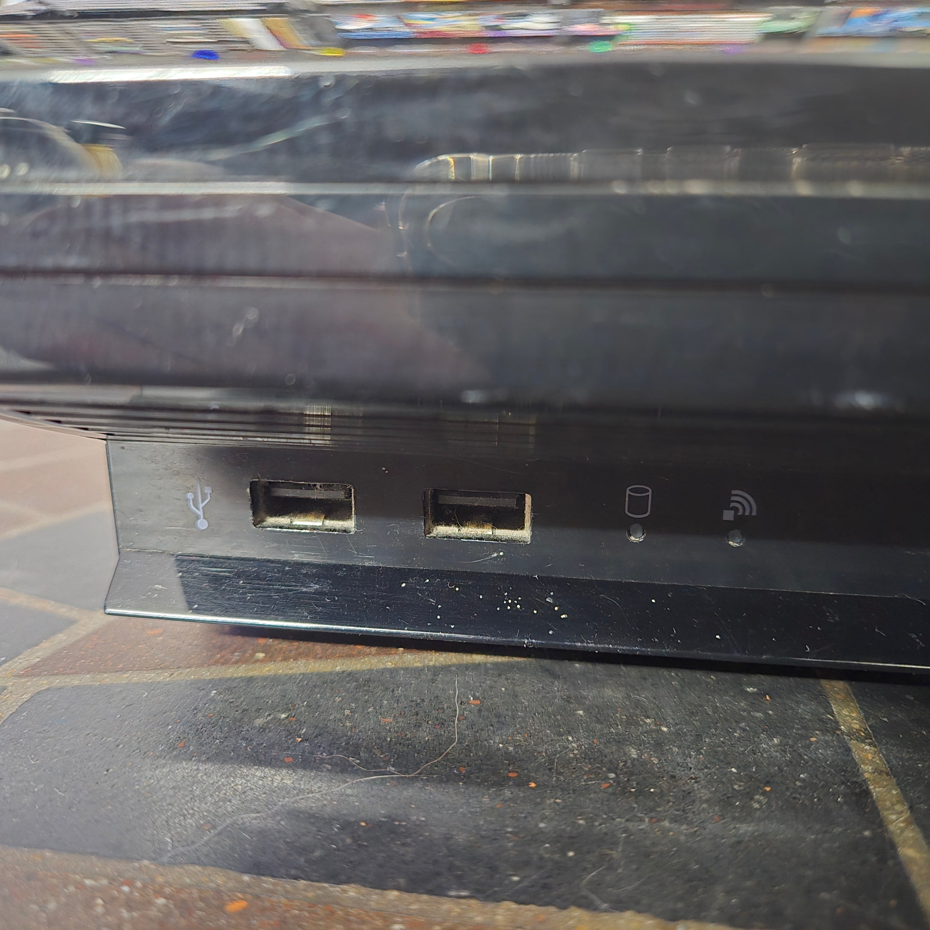 Sony PlayStation 3 PS3 Fat 40GB CECHH01 Console, Controller & Cords TESTED RESET