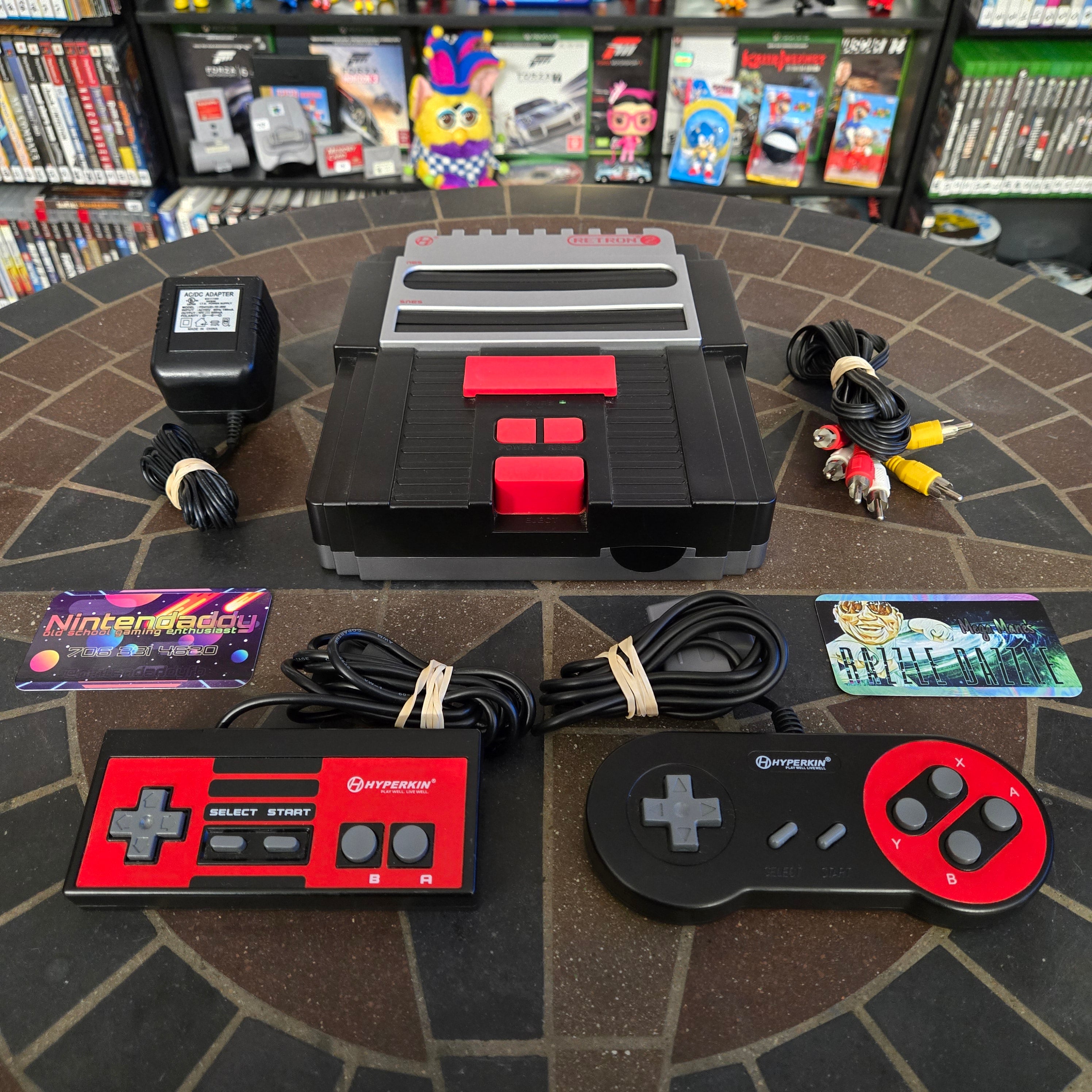 Hyperkin RetroN 2 HD Gaming Console Plays Nintendo NES Super SNES TESTED WORKING