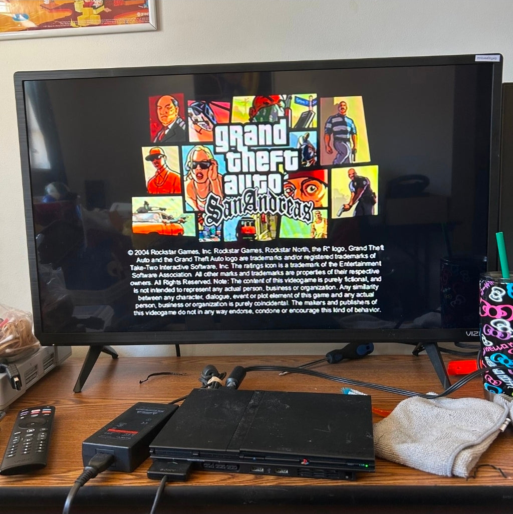 Sony PlayStation 2 PS2 Slim SCPH70012 Console/System, Controller & Cords TESTED!