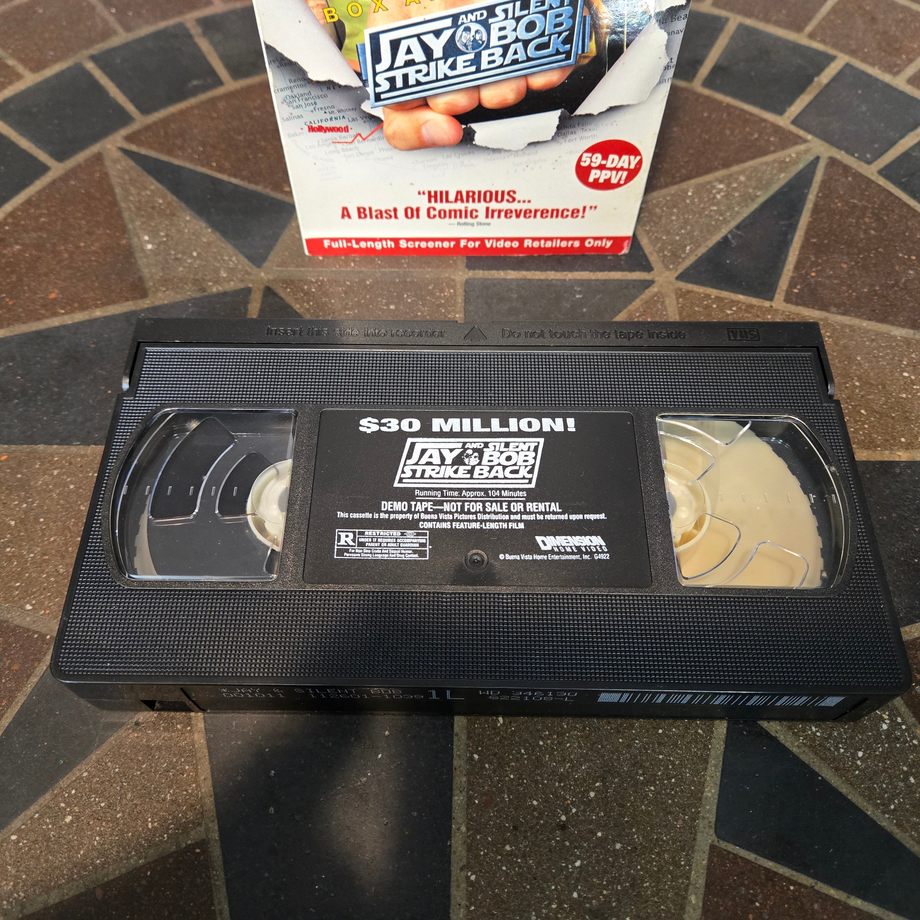 Jay and Silent Bob Strike Back (VHS, 2003) Promo Promotional Screener Tape