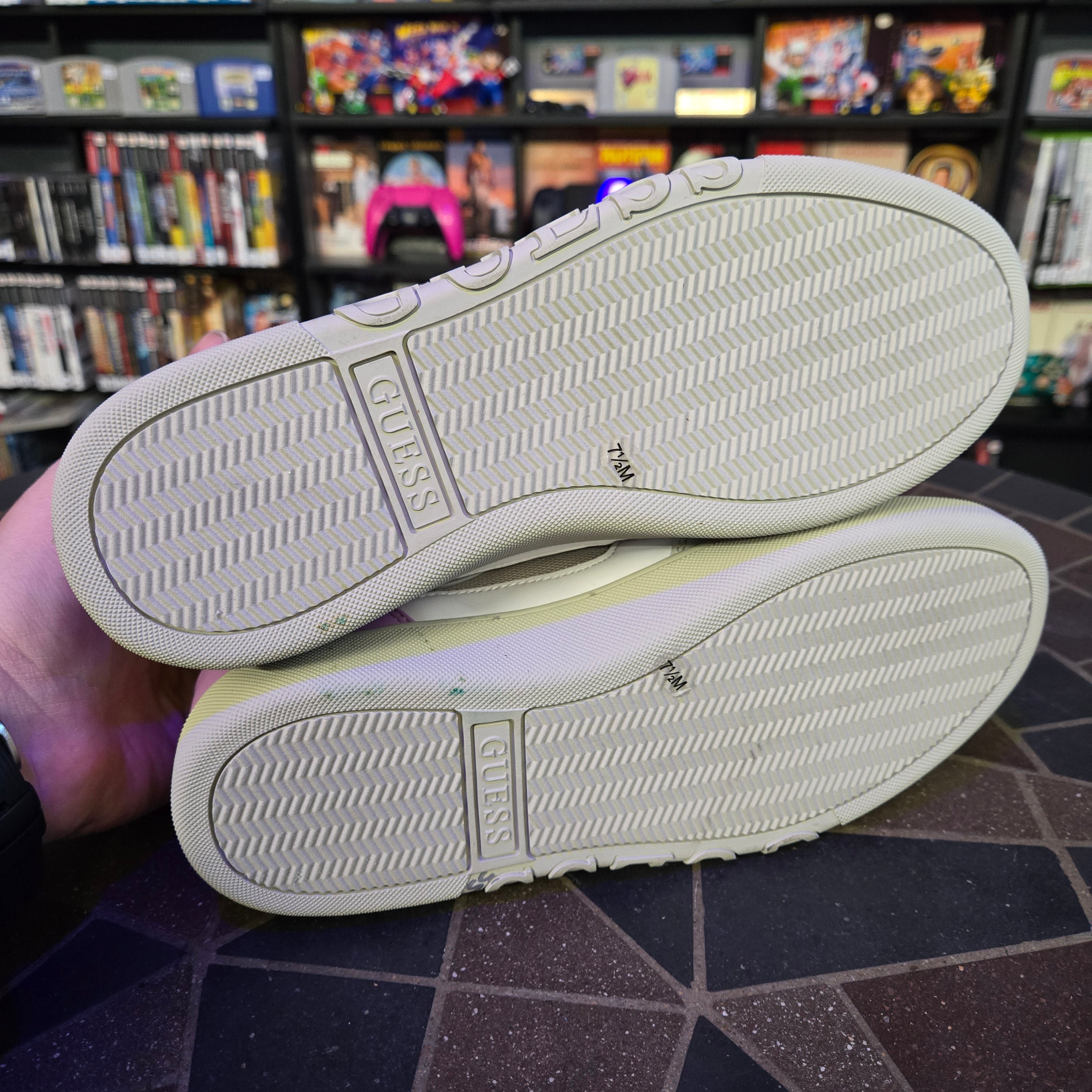 Guess Women’s Julien Bone Multi-Color Shoes Size 7.5 Pastel Easter Colors NWT