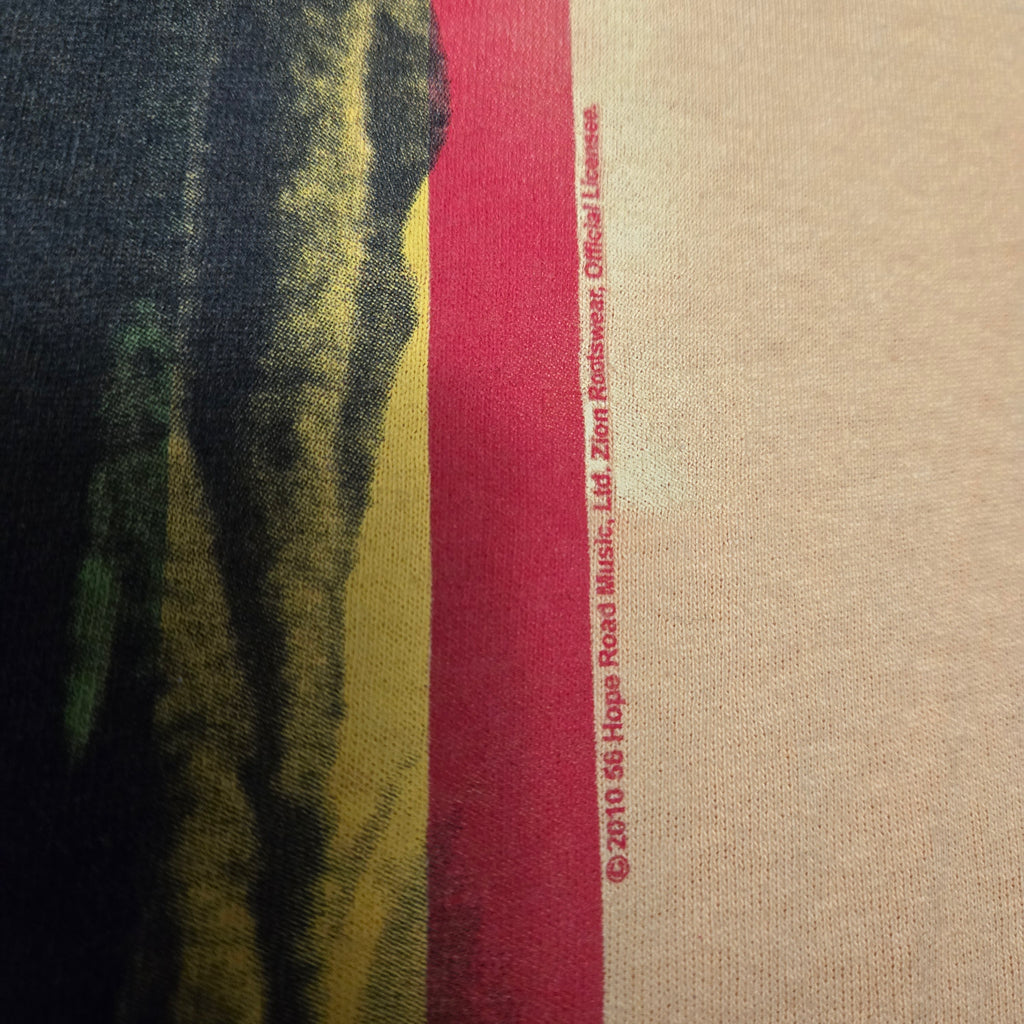 Y2K 2010 Bob Marley Shirt Natural Mystic Reggae Men's Zion Rootswear Large L