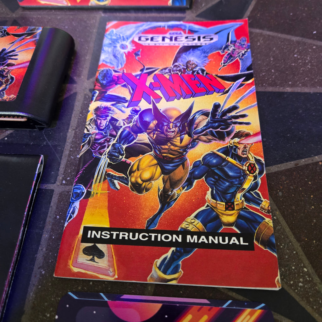 X-Men (Sega Genesis, 1993) Complete CIB w/ Poster - VERY NICE SHAPE!