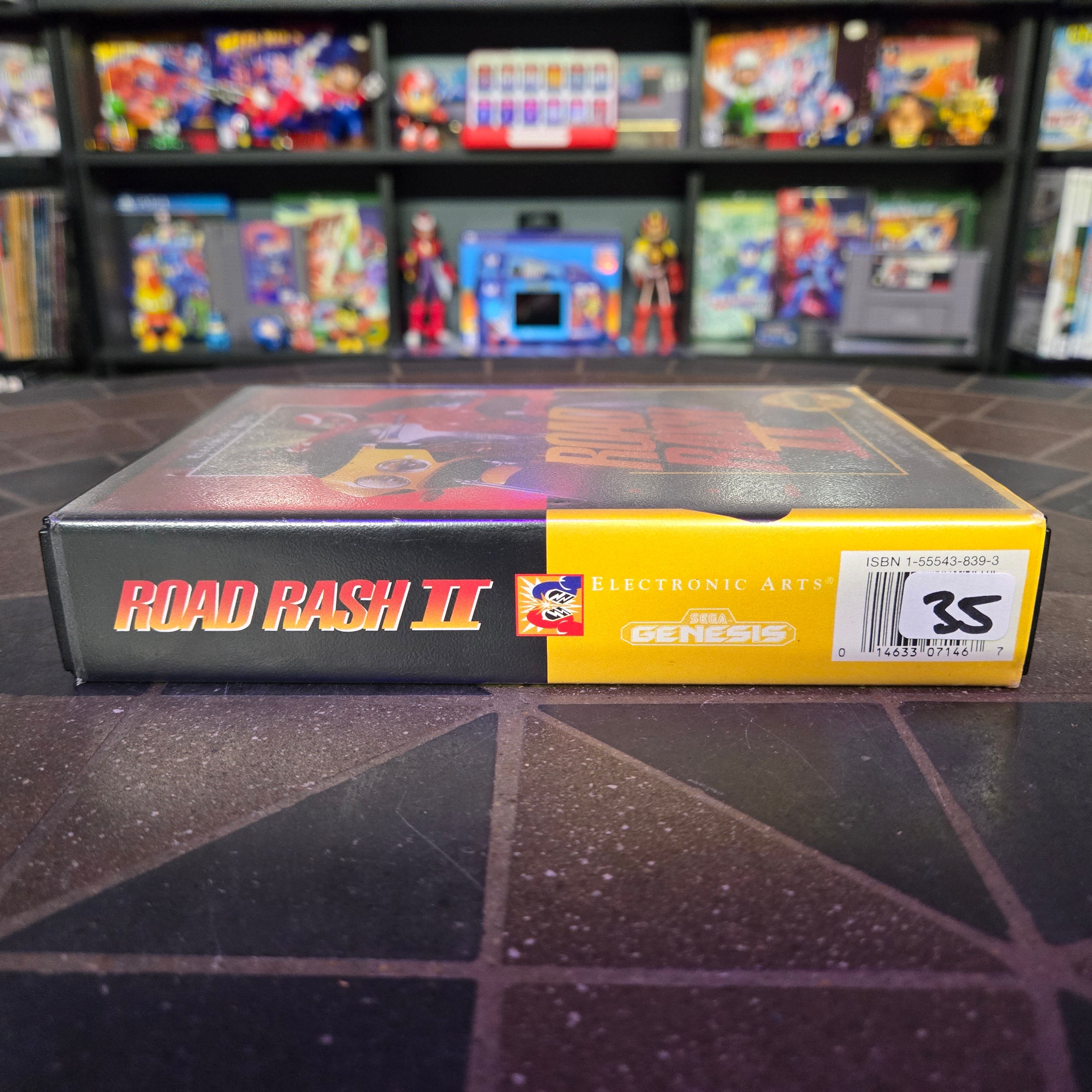 Road Rash II (Sega Genesis, 1992) Complete CIB - VERY NICE SHAPE!