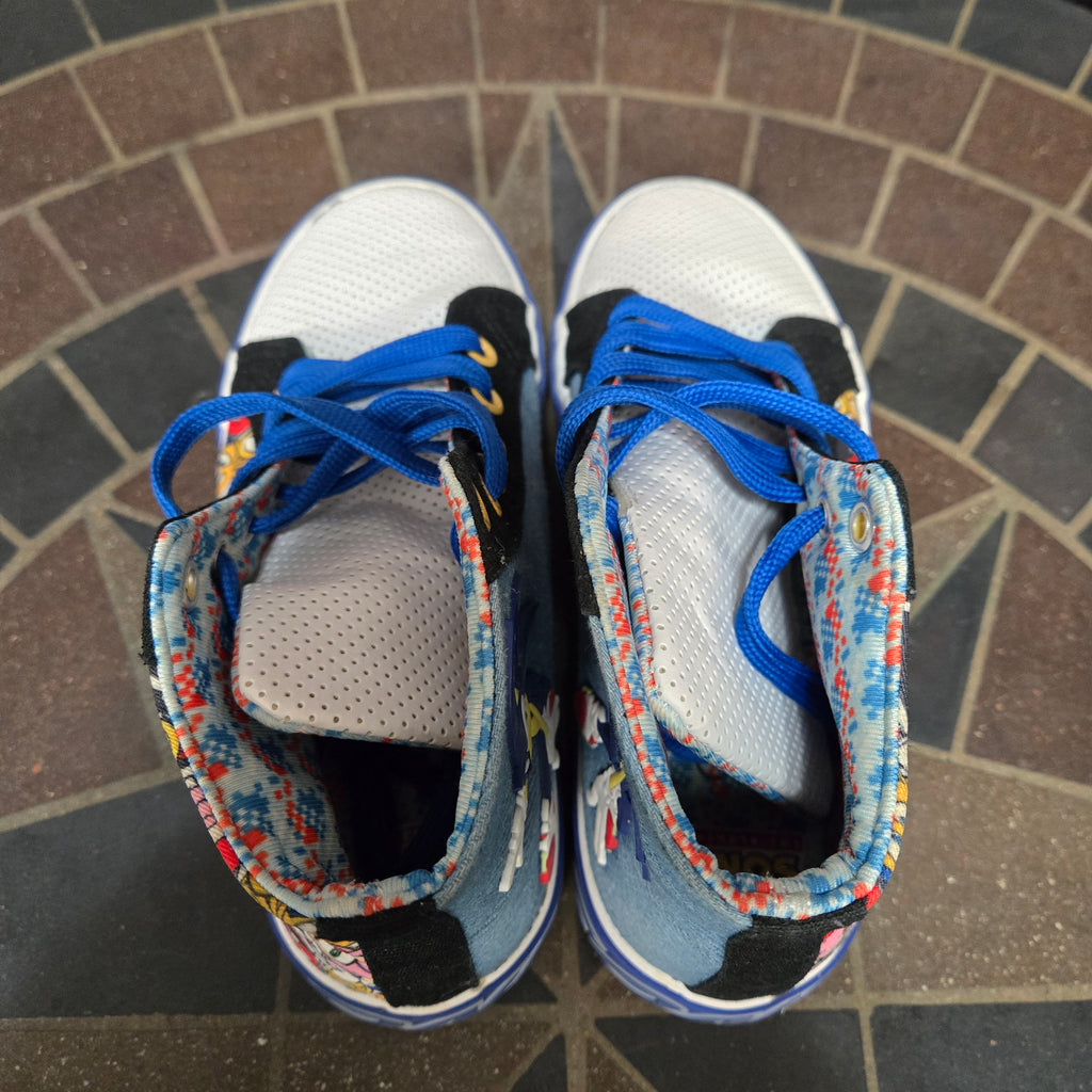 Ground Up Sonic The Hedgehog High Top Sneakers Shoes Size 1 Boys Sega Genesis