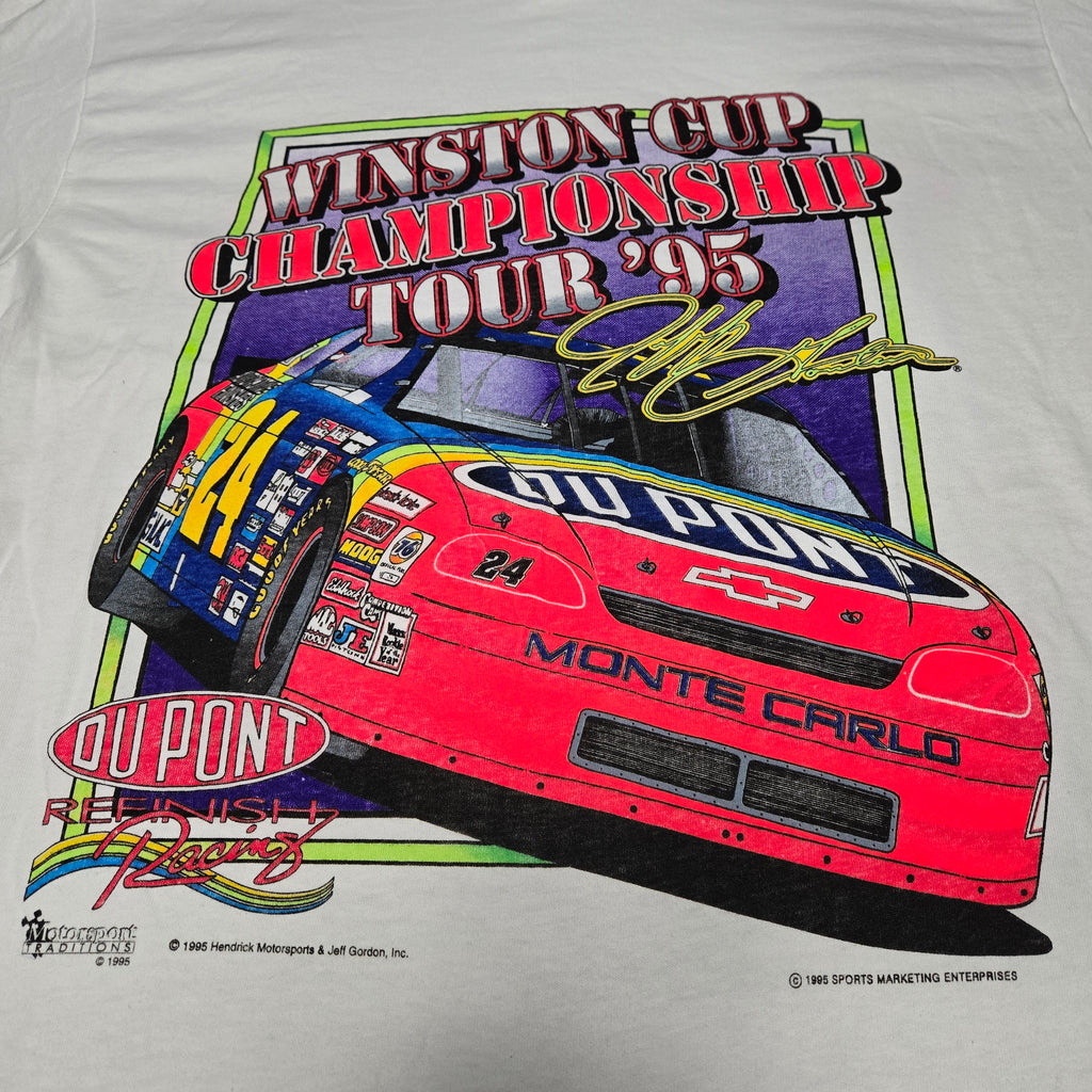 Jeff Gordon Winston Cup 95 Championship Tour Shirt NASCAR Large L 1995 NWOT NEW