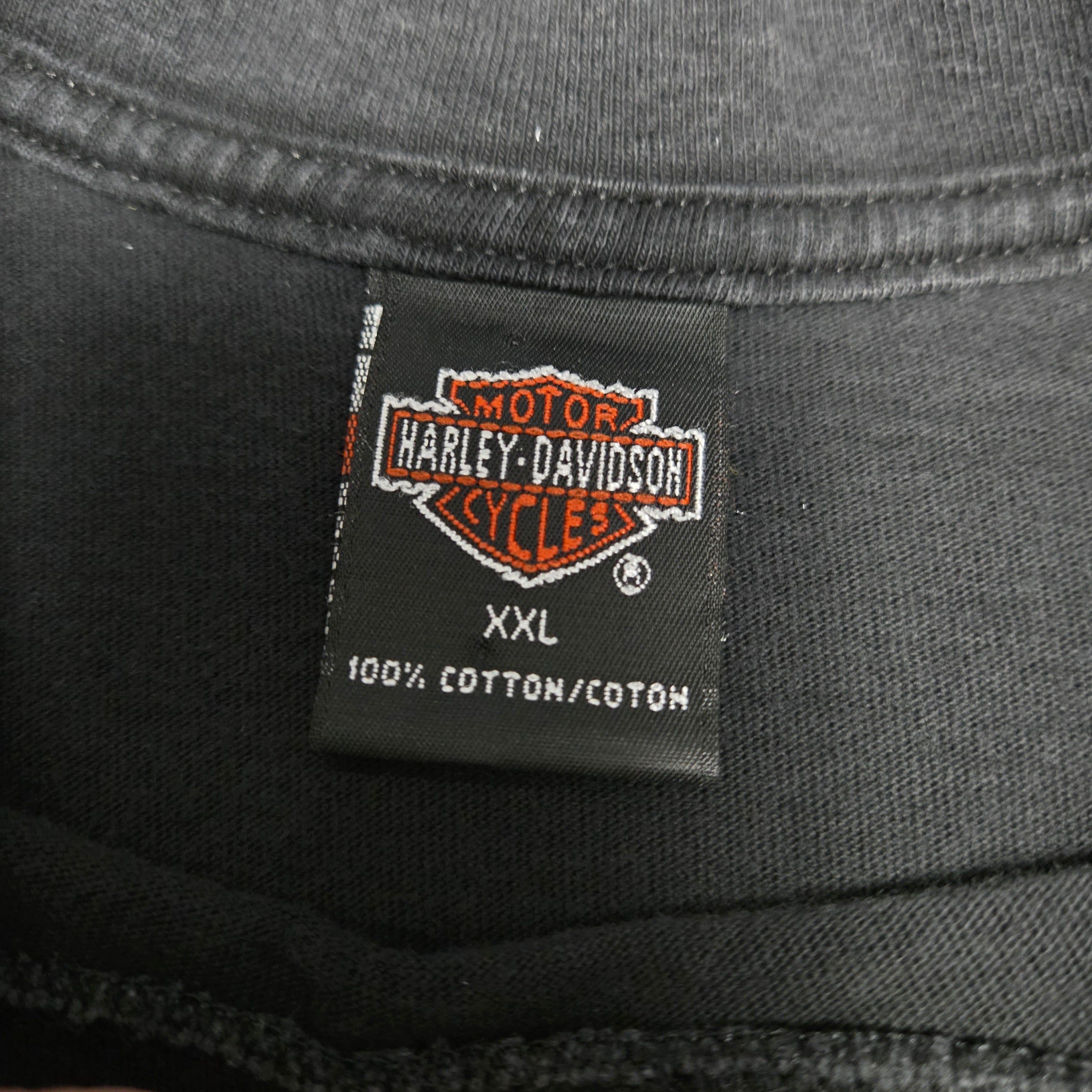 Vintage 1999 Happy Harley Days Holiday Christmas Shirt Santa Atlanta Georgia 2XL