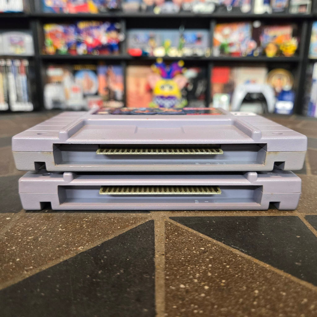 Final Fight 2 & Mega Man X (Super Nintendo SNES, 1993) Authentic Cleaned Tested!