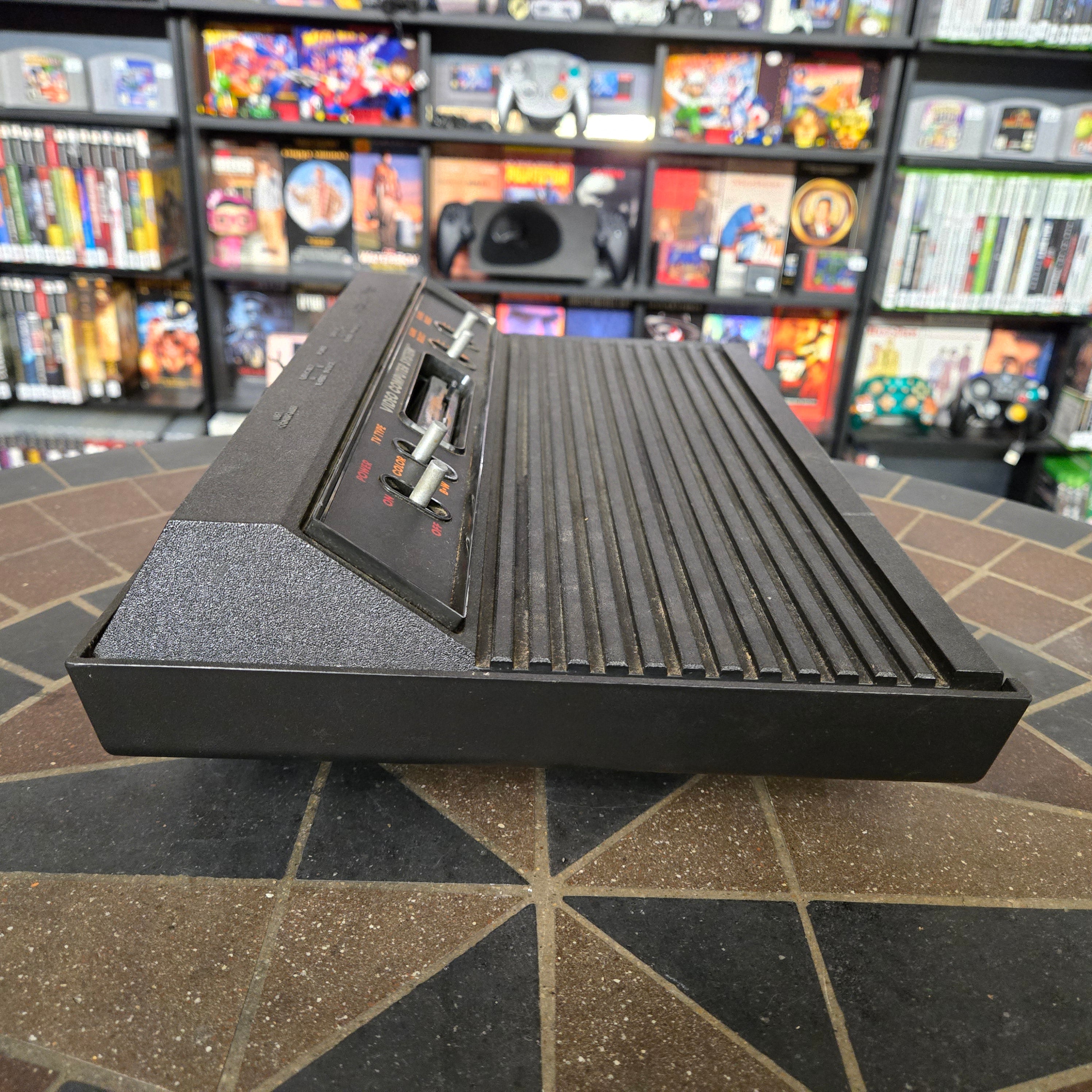 Atari 2600 Vader 4-Switch Console, Joystick, AC, Adapter & Asteroids - Tested